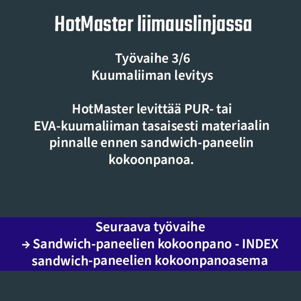 Hotmaster liimauslinjassa