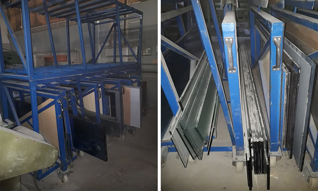 Käytetty pieni lasifakki