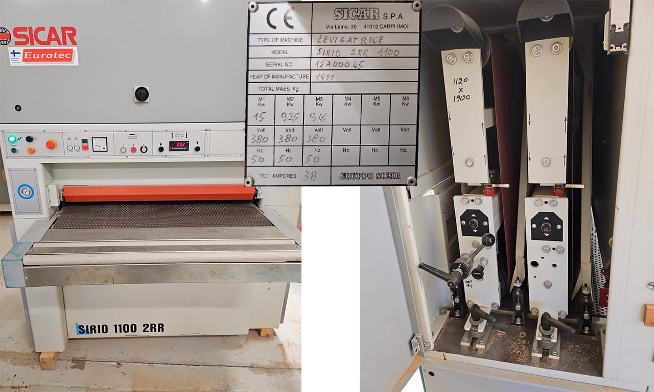 Käytetty leveänauhahiomakone