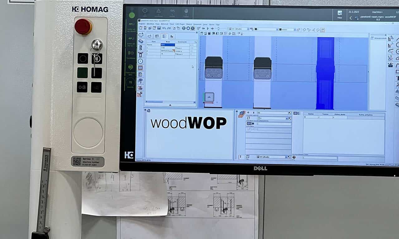 Wood-WOP ohjelmisto toiminnassa